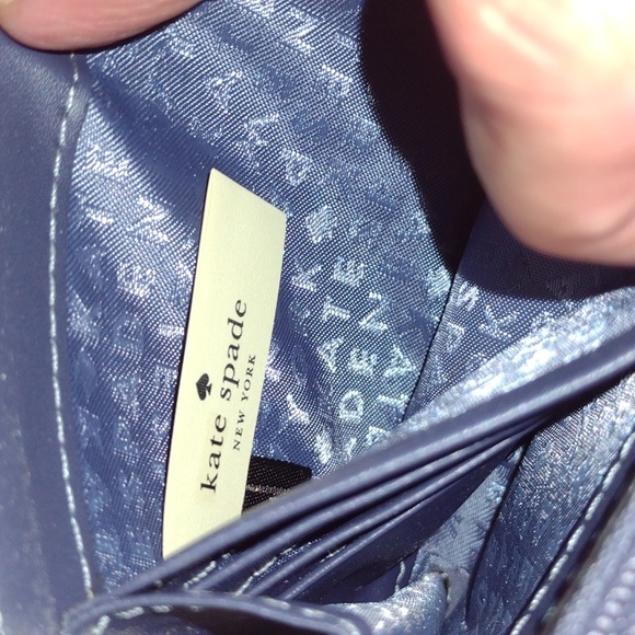 KATE SPADE Long Wallet NAVY NWOT - Picture 7 of 13